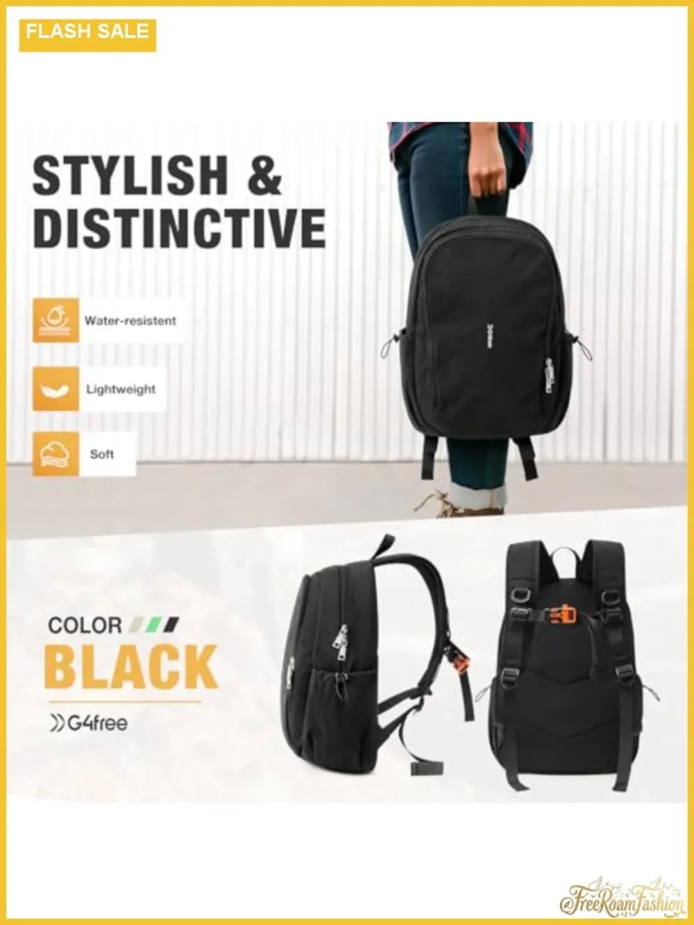 Lightweight Nylon Laptop Backpack with Padded Compartment for Travel Hiking Work